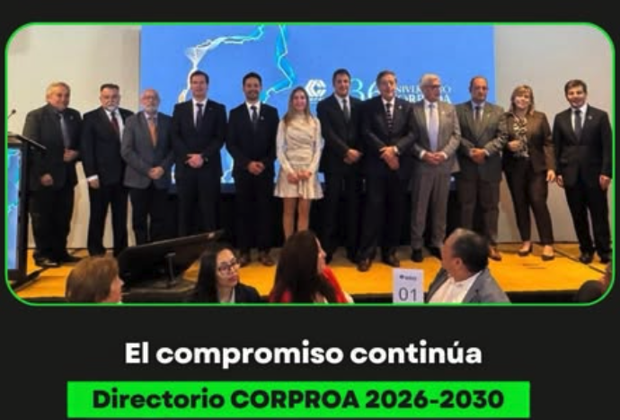 Sebastián Pino reelecto Directorio CORPROA 2026-2030